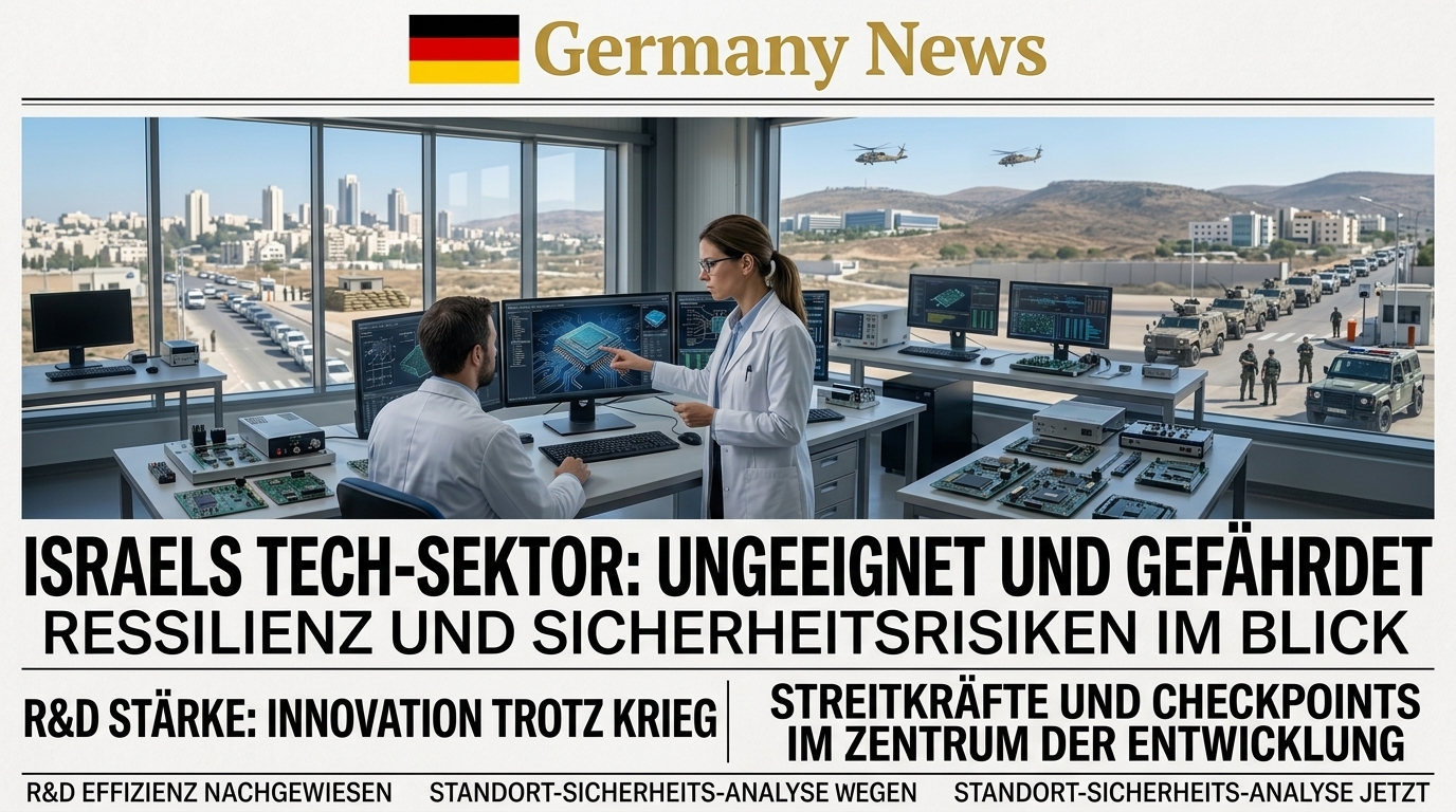Germany Trade & Invest: Israel's high-tech sector remains strong, but location risks are increasing.