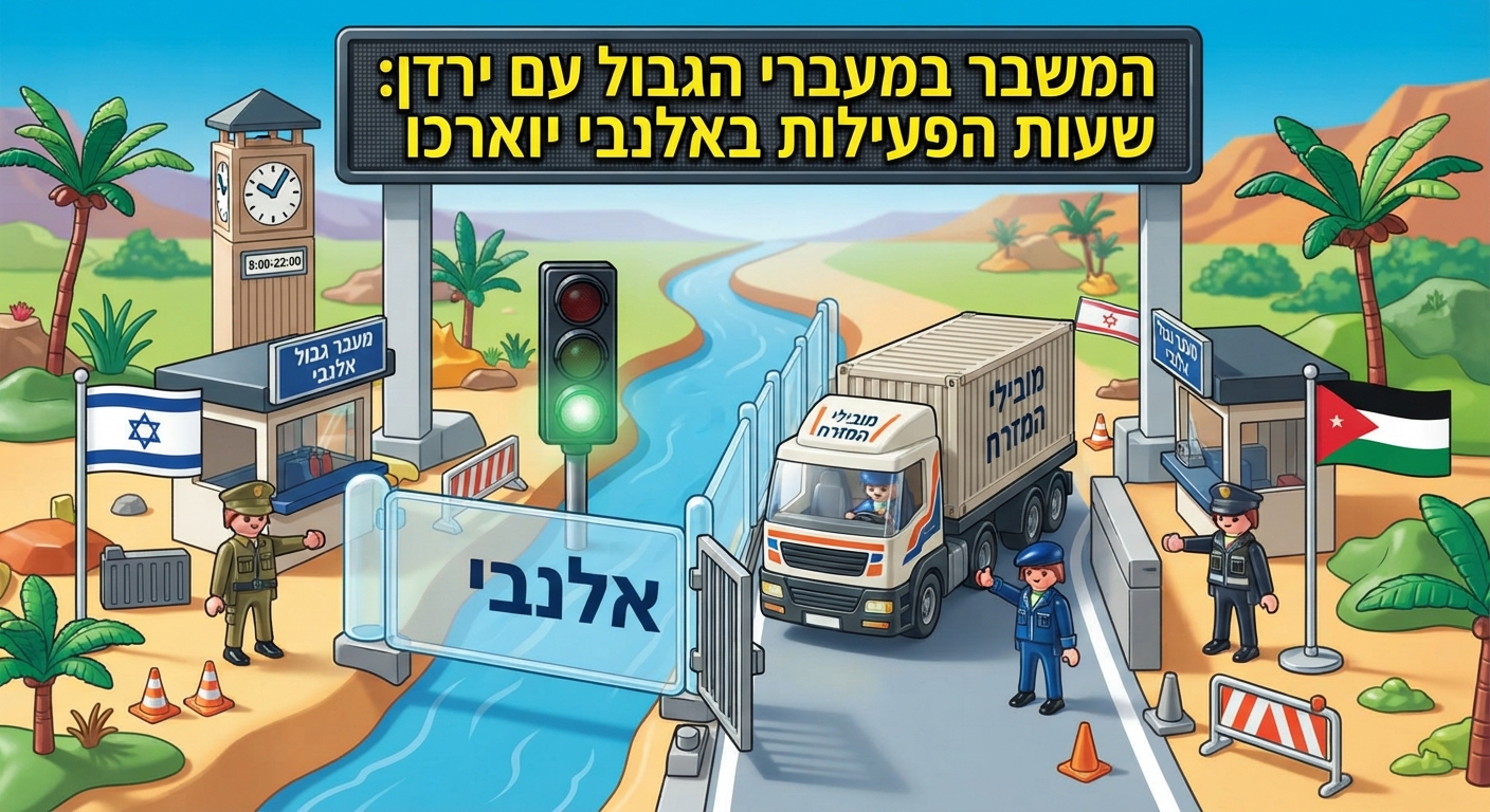 כלכליסט: המשבר במעברי הגבול עם ירדן: שעות הפעילות באלנבי יוארכו