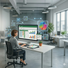 קורס אקסל בשילוב Copilot - רמת ביניים